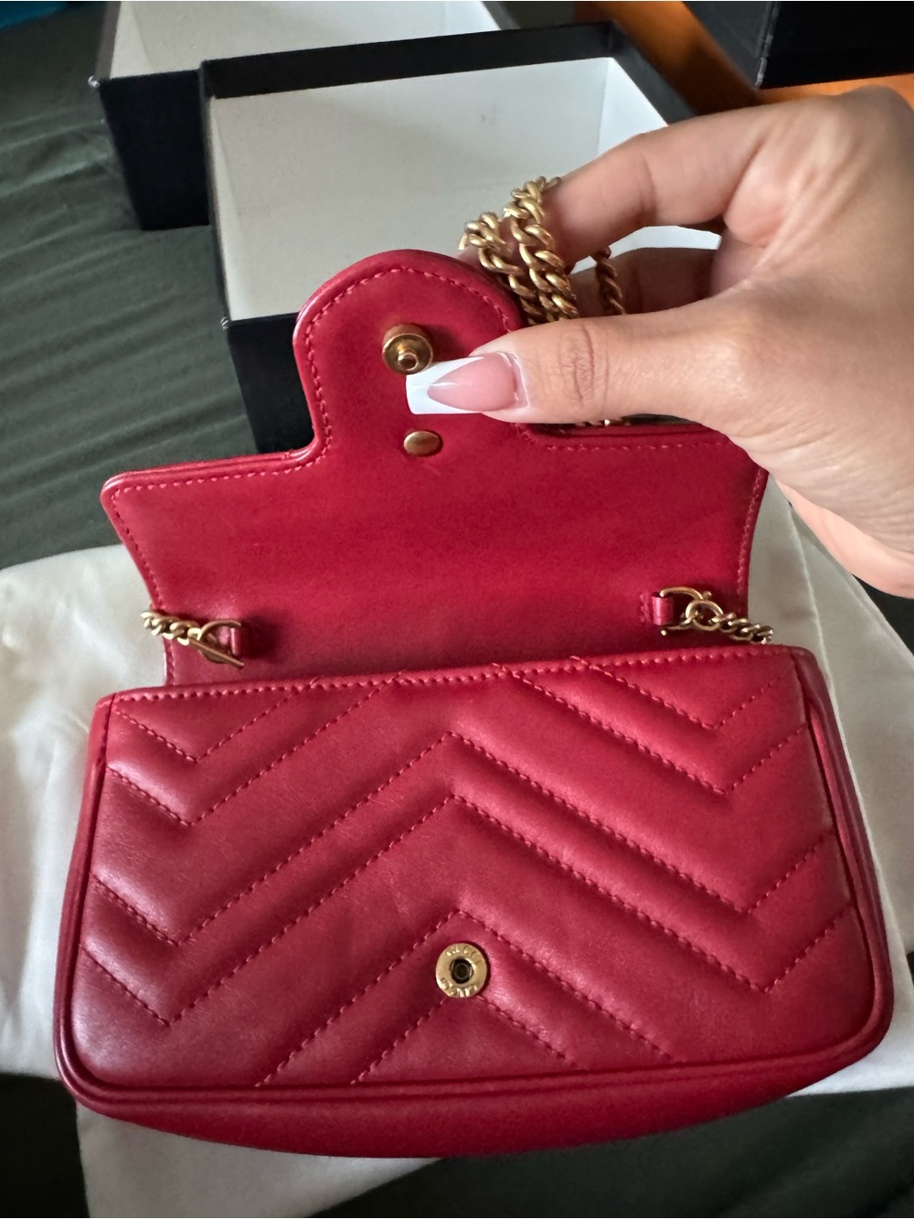 Gucci Red GG Mini - Picture 9 of 11